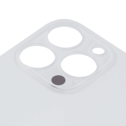 Задня панель корпуса для iPhone 13 Pro Max, срібляста, біла, не потрібно знімати скло камери, Original (PRC), Silver, big hole Прев'ю 1