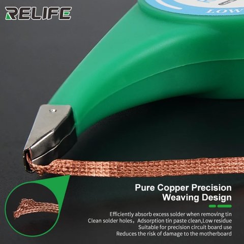 Desoldering Wick RELIFE RL-3020, ((W) 3.0 mm, (L) 2 m) Preview 2