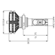 Car LED Headlamp Kit UP-X3HL-9005W(HB3) (6000 lm) Preview 1