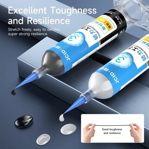 Glue JCID TP-010B, (polyurethane, black, quick drying, for gluing back covers, for display frames, 10 ml) Preview 5