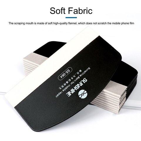 Espátula Sunshine SS-064E, para pegar películas, 79 mm, plástico, negro Vista previa  2