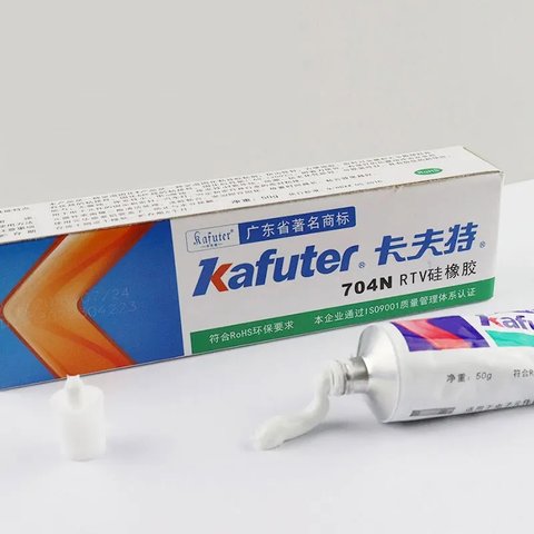 Adhesivos sellador Kafuter K-704N, 50 g, blanco, espeso Vista previa  1