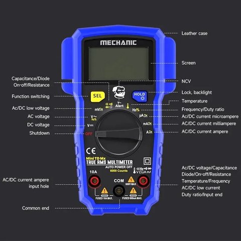 Multímetro Mechanic MiniTD MX, digital Vista previa  2