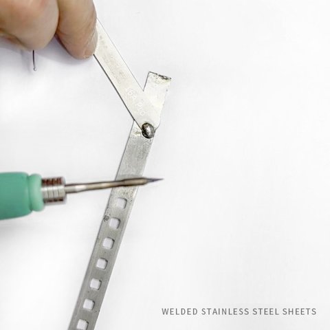 Estaño Amaoe SS-08MM, 0,8 mm, 2.8 m, para soldar láminas de niquel de baterías, para acero inoxidable Vista previa  3