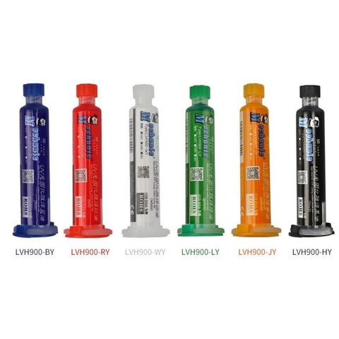 Паяльная маска Mechanic UVH900-HY, черная, 10 мл, ультрафиолетовая, изоляционный лак Превью 1