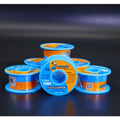 Припій Mechanic TY-V866, Sn 63% , Pb 37%, флюс 1-3%, 1,0 мм, 40 г Прев'ю 1