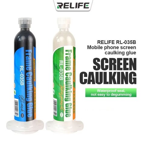 Клей RELIFE RL-035B, прозорий, для приклеювання задніх кришок, для дисплейних рамок, 30 мл Прев'ю 1
