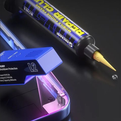 Клей Mechanic HUV-10, прозрачный, ультрафиолетовый, для ремонта трещин, для дисплейных рамок, 10 мл Превью 2