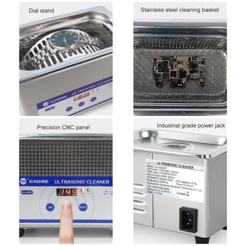 Ультразвуковая ванна Sunshine SS-6508T, 0,8 л, 50 Вт Превью 4