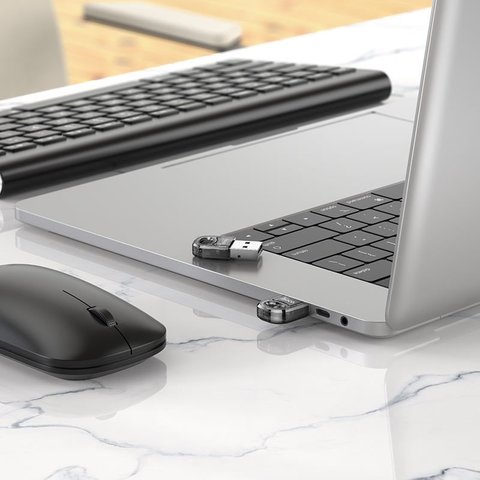 Bluetooth адаптер Hoco UA28, USB тип-A, чорний, bluetooth 5.1, #6942007618335 Прев'ю 1