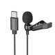 Мікрофон петличний Borofone BFK11, з кліпсою, USB тип-C, 2 м, 360°, #6941991106682 Прев'ю 1