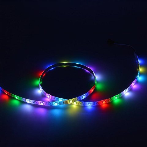 Світлодіодна стрічка RGB SMD5050, WS2813 (біла, з управлінням, IP65, 5 В, 30 діодів/м, 5 м) Прев'ю 1