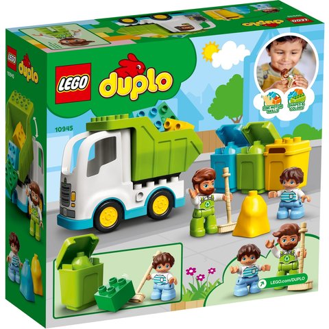 Конструктор LEGO DUPLO Сміттєвоз та сміттєпереробка (10945) Прев'ю 1