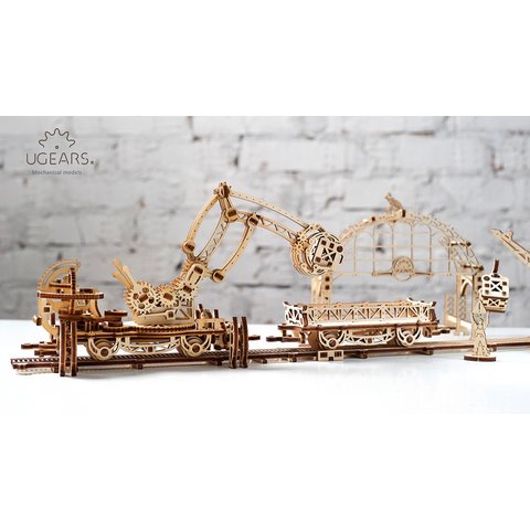 Механический 3D-пазл UGEARS Манипулятор на рельсах Превью 3