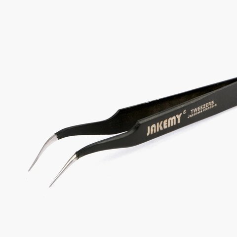 Pinza antiestática con puntas curvas Jakemy JM-T7-15 (123 mm) Vista previa  2